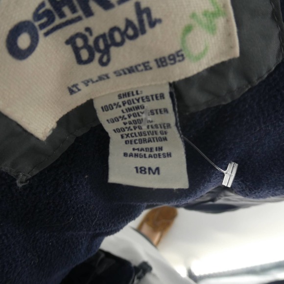 OshKosh | Boy's Blue Puffer Jacket, 18M - Picture 8 of 9